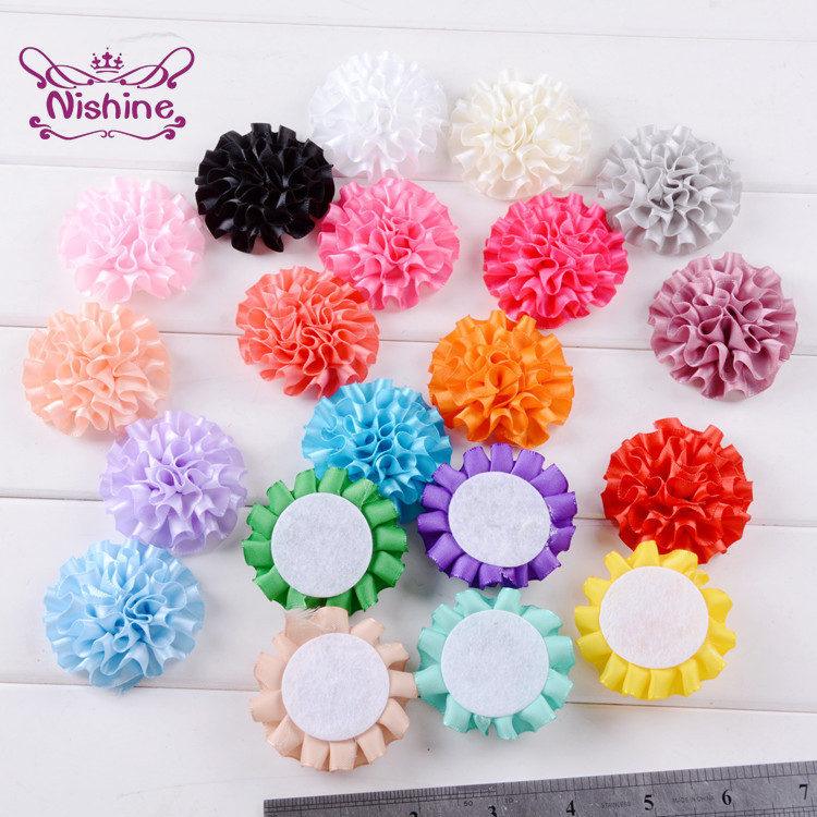 Art And Craft Hair - 50 adet/grup Polyester şerit çiçek saç