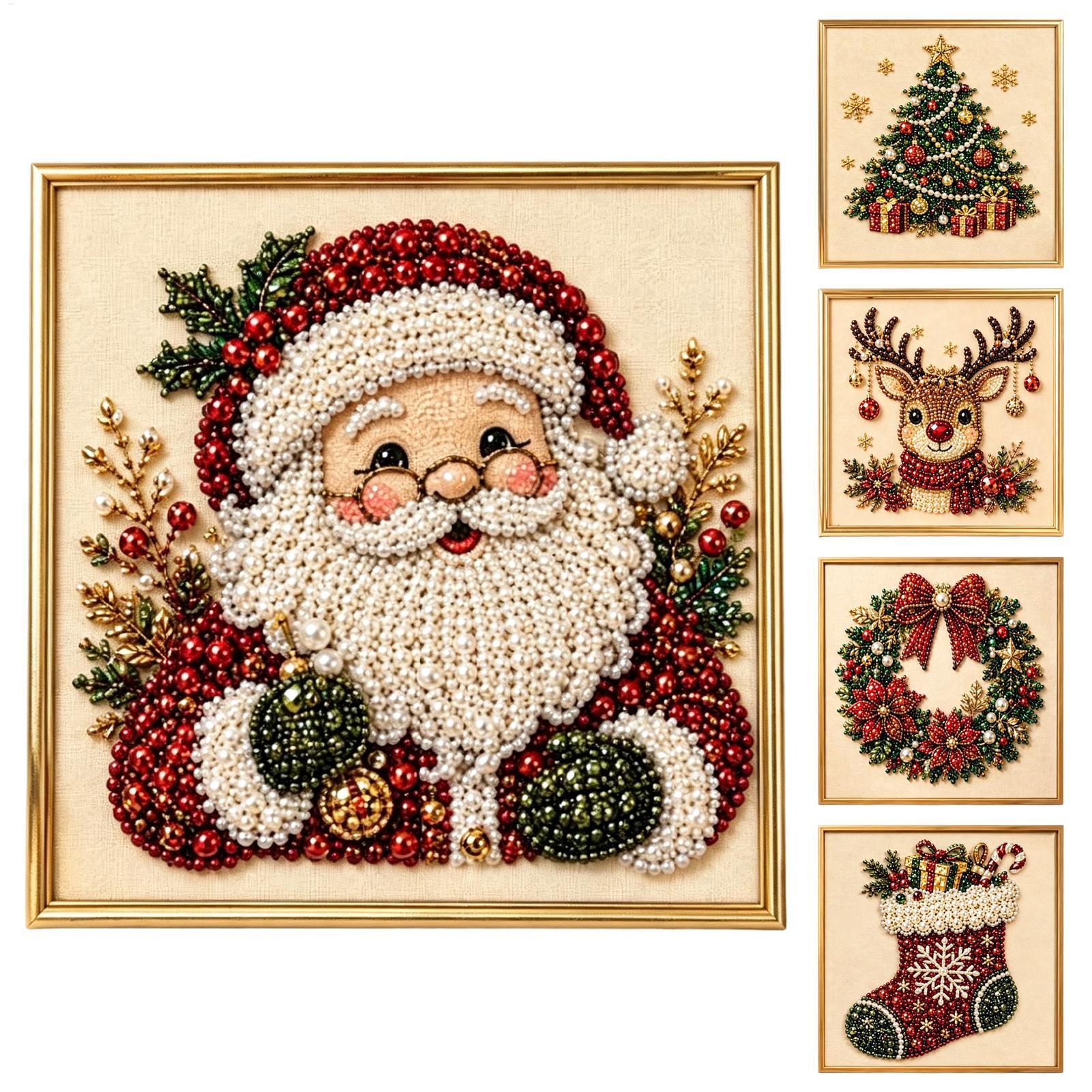 Art And Craft Studio - İnci Boyama Seti Noel El Yapımı