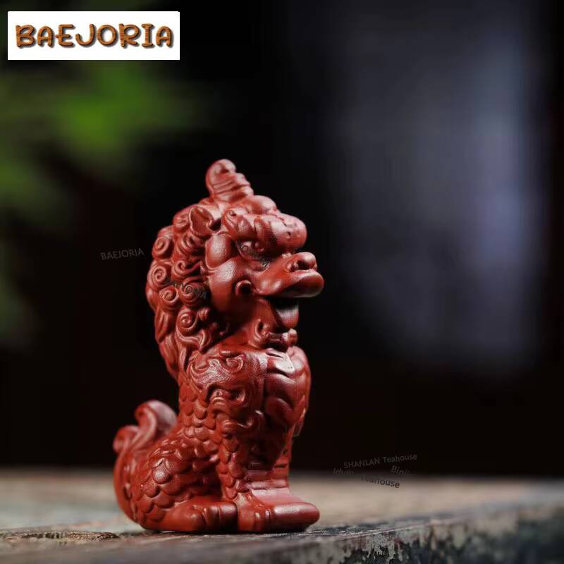 Art Craft Lion - Nefis Aslan Figürü Mor Kil Çay