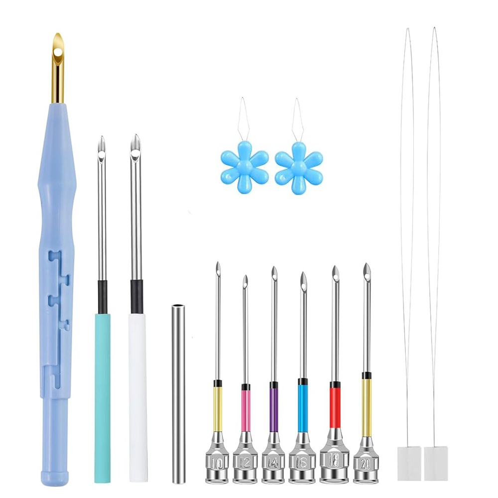 Punch Needle Kit - 14 adet yumruk iğne seti ayarlanabilir