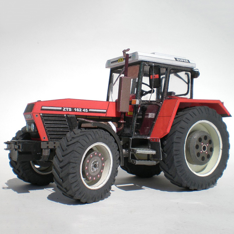 Art Craft With Cardboard - Zetor 162 45 traktör 1:32 çek
