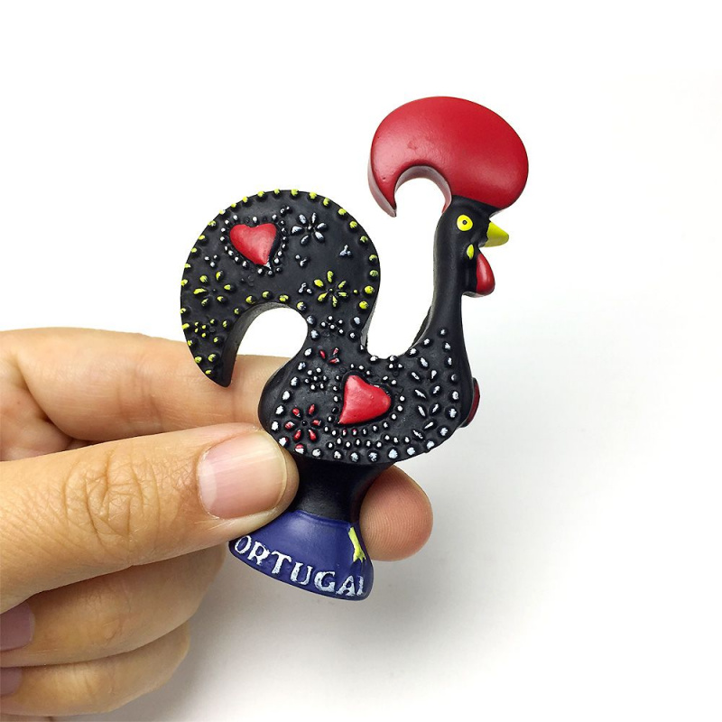 Art Craft Magnet - 3D Portekiz Gallic Rooster Manyetik Sanat