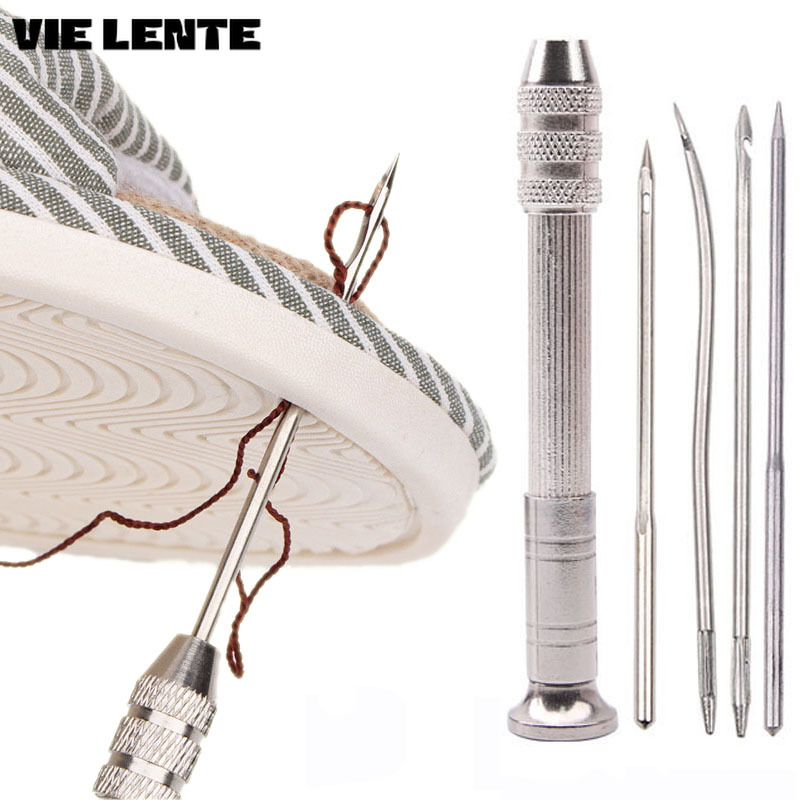 Punch Needle Kit - 5 adet deri dikiş Awl seti