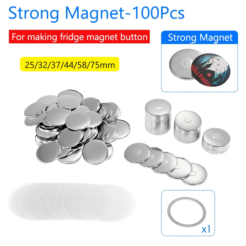 Art Craft Magnet - 50/100 Adet Mıknatıslı Buzdolabı Rozeti İğnesi