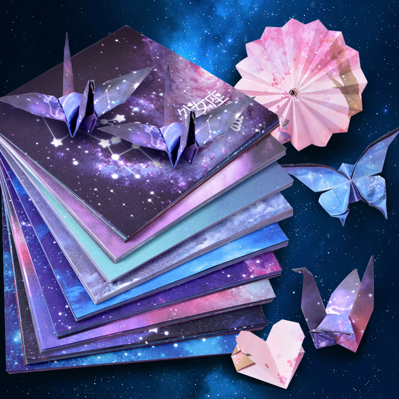 Art And Craft Recycle - 50 sayfa Origami Kağıt Yıldız Çocuk