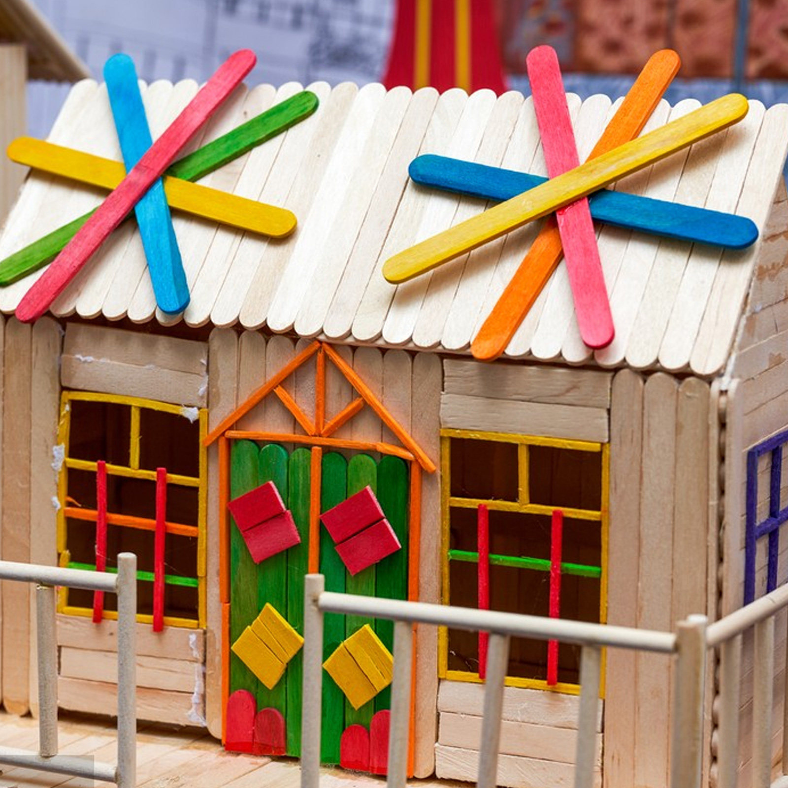 Art Craft Jumbo - 200 Adet Renkli Jumbo Ahşap El
