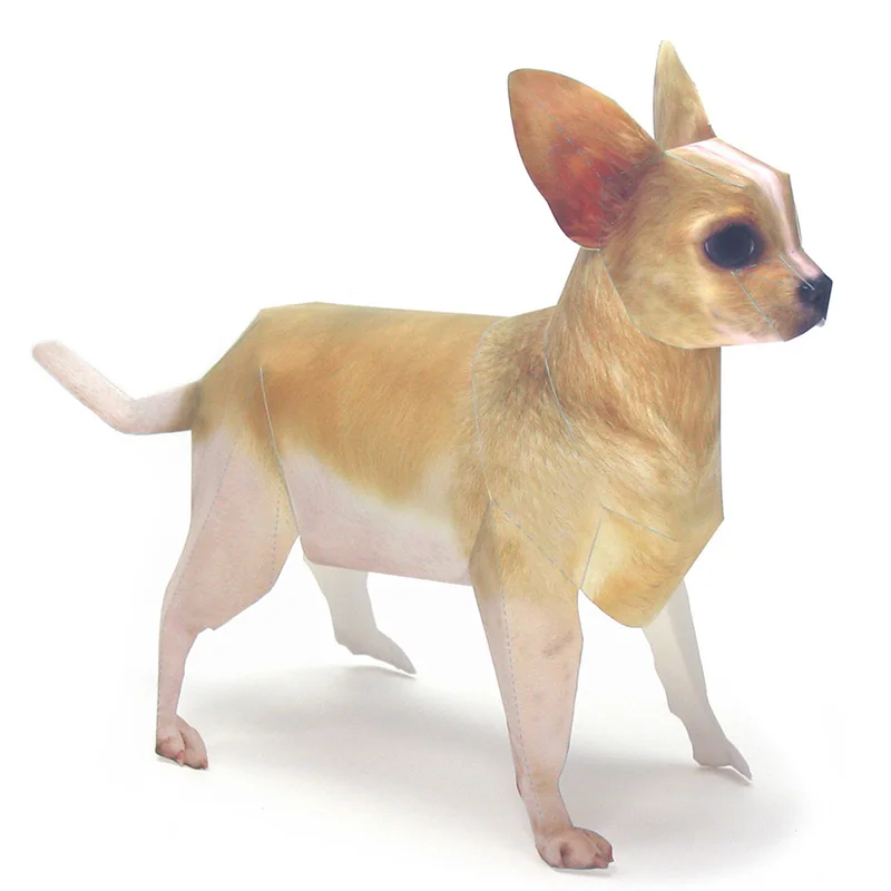 Art Craft With Cardboard - Chihuahua Köpek Origami Sanat Pet Kağıt