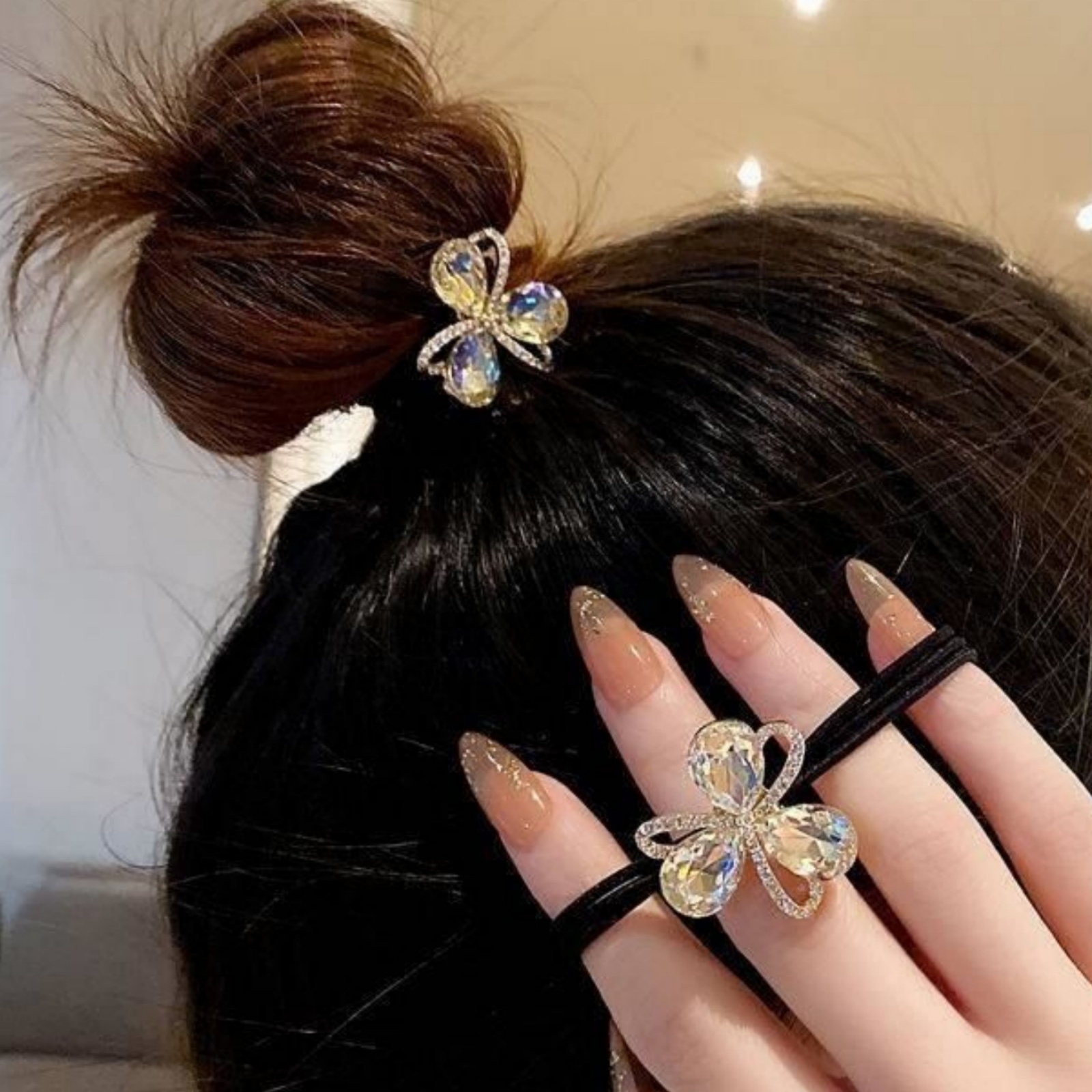 Art And Craft Hair - 1 adet yeni flaş elmas çiçek