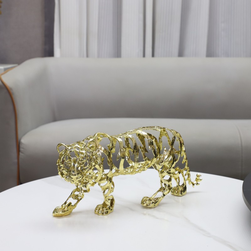 Art Craft Lion - Metal El Sanatları Yapay Hayvan Heykeli