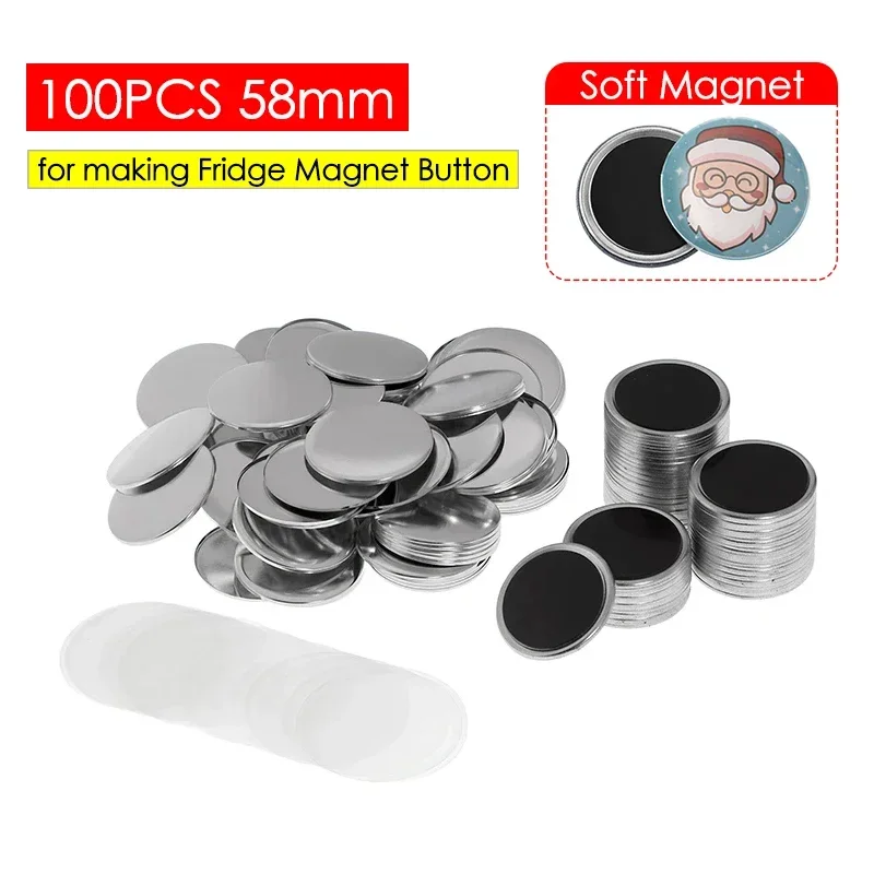 Art Craft Magnet - 50/100 adet 25-75mm mıknatıs buzdolabı rozeti