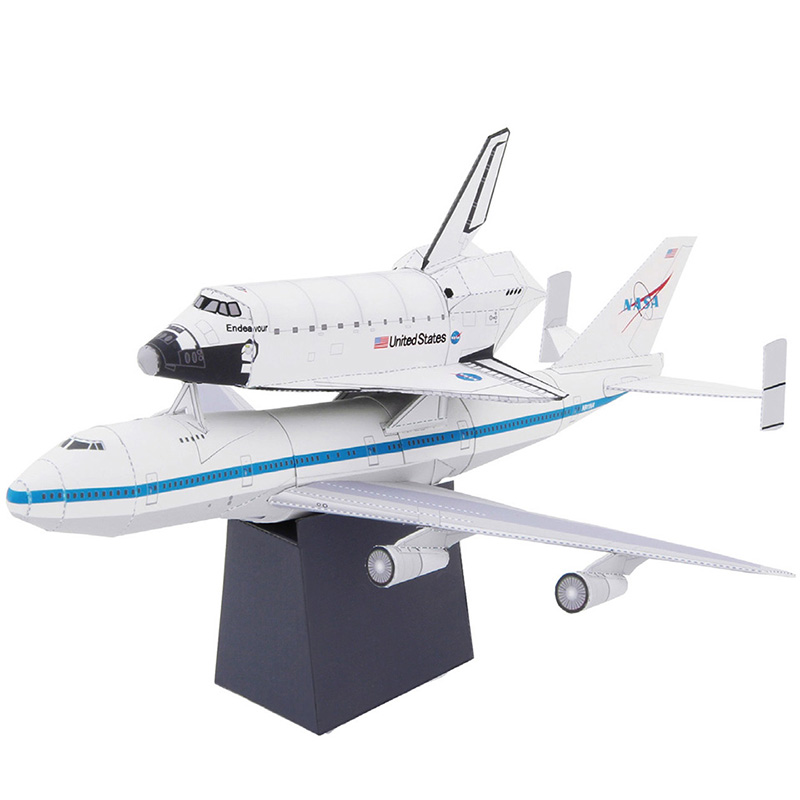 Art Craft With Cardboard - Boeing 747 servis gemisi uçak katlanır