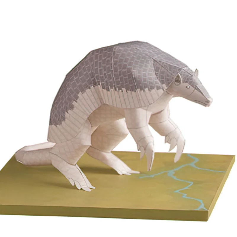 Art Craft With Cardboard - Dev Armadillo Origami Sanat Mini 3D