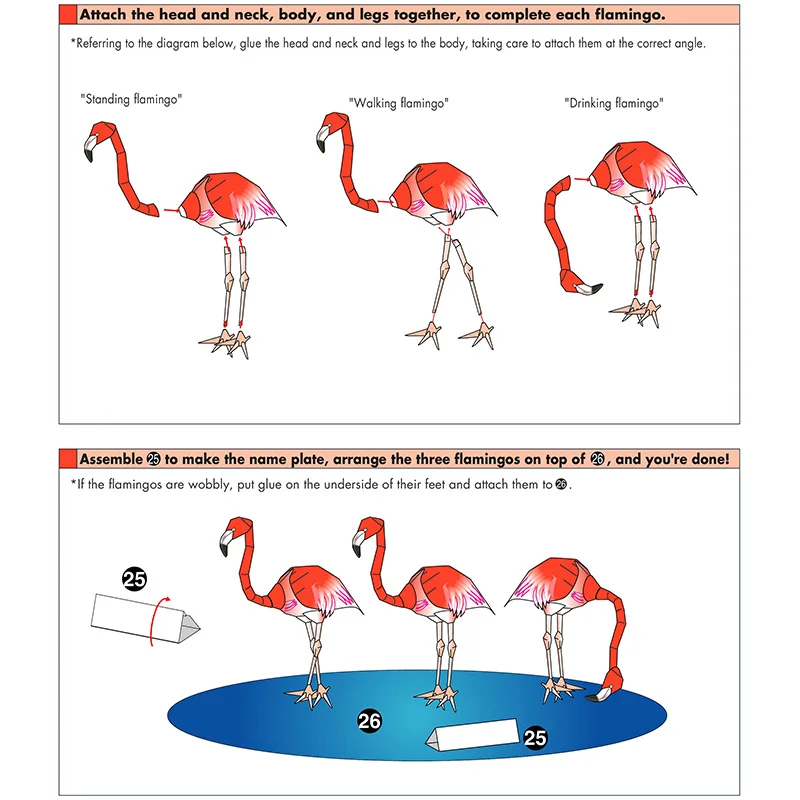 Karayip Flamingo Katlanır Üç K - Art Craft With Cardboard incelemesi ve fiyatı