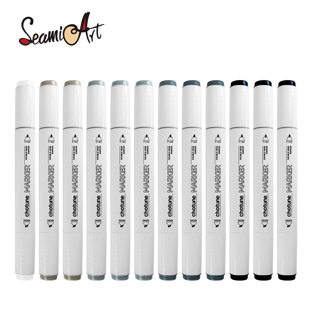 THOTUNE 12 Renk Sıcak Gri Seri - Copic Marker Sketch incelemesi ve fiyatı