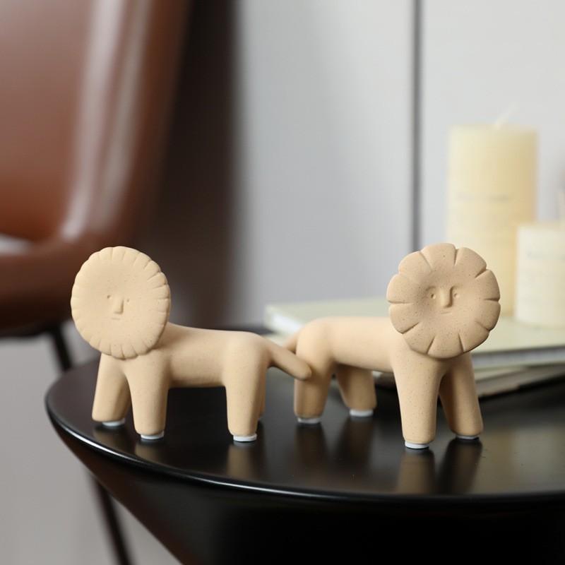 Iskandinav Morandi Renk Hayvan - Art Craft Lion incelemesi ve fiyatı