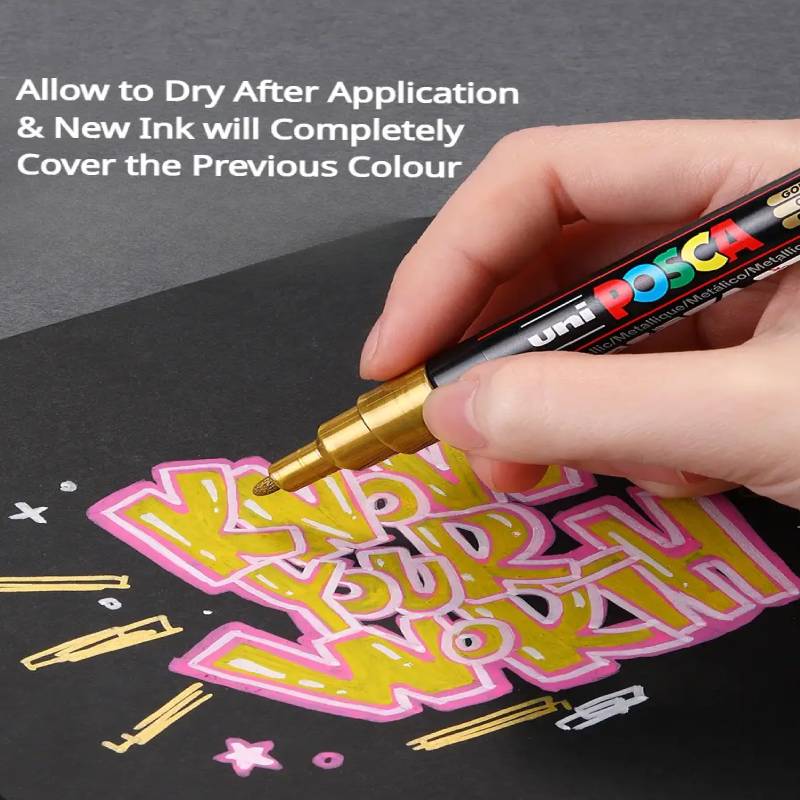 1/2 adet Uni Poscas Akrilik İş - Copic Marker Sketch incelemesi ve fiyatı