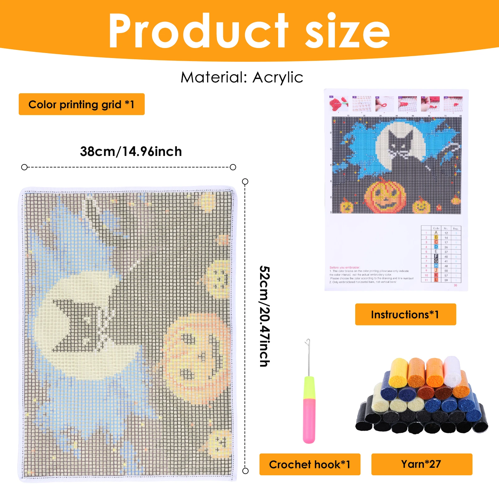 Kilitli İğne Kitleri DIY Hayva - Punch Needle Kit incelemesi ve fiyatı