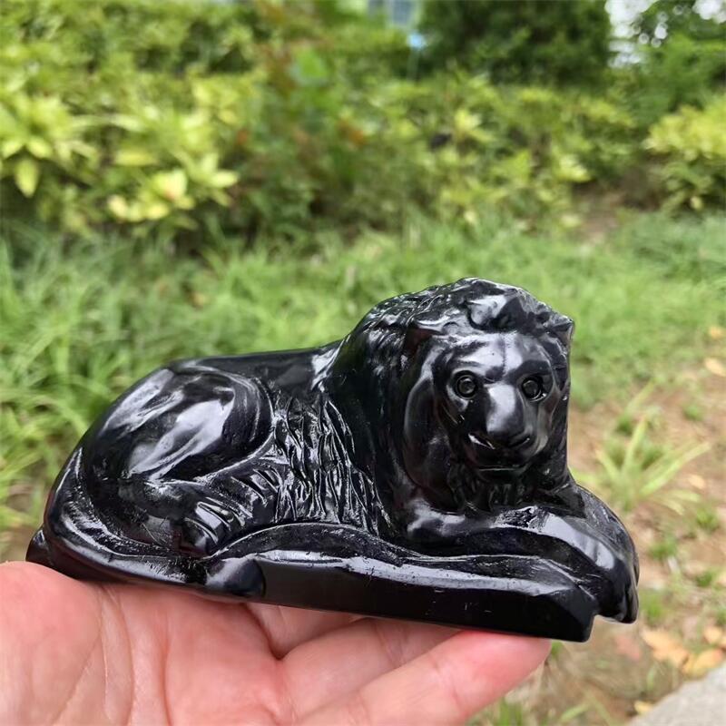 Doğal Siyah Obsidyen Aslan Oym - Art Craft Lion incelemesi ve fiyatı
