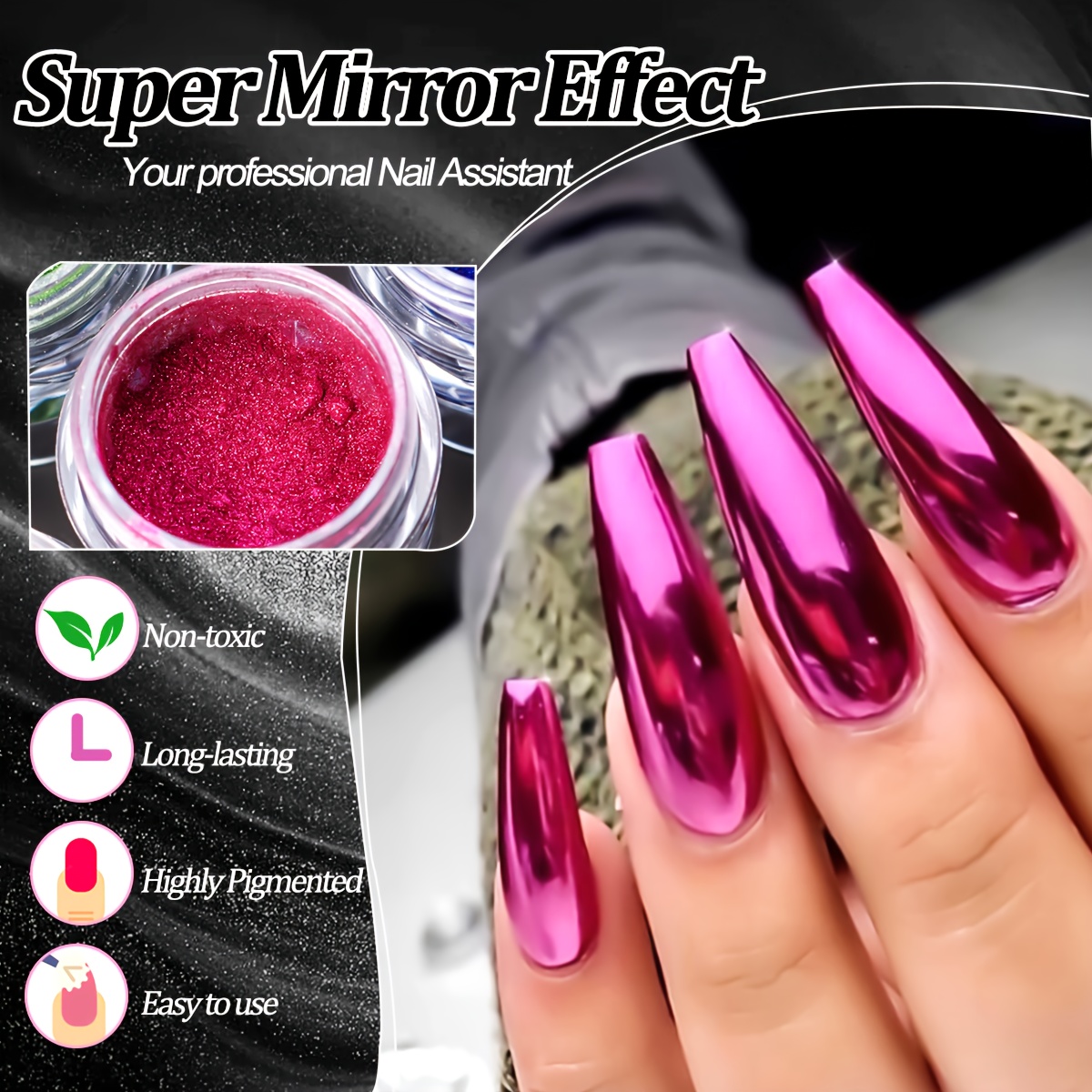 12 Renkli Krom Tırnak Tozu Set - Art Craft Mirror incelemesi ve fiyatı