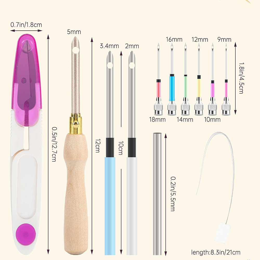 13 adet yumruk iğne kiti ayarl - Punch Needle Kit incelemesi ve fiyatı