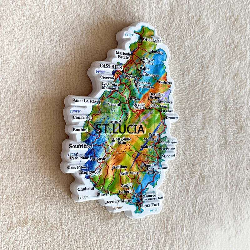 1 adet, Saint Lucia seyahat he - Art Craft Magnet incelemesi ve fiyatı