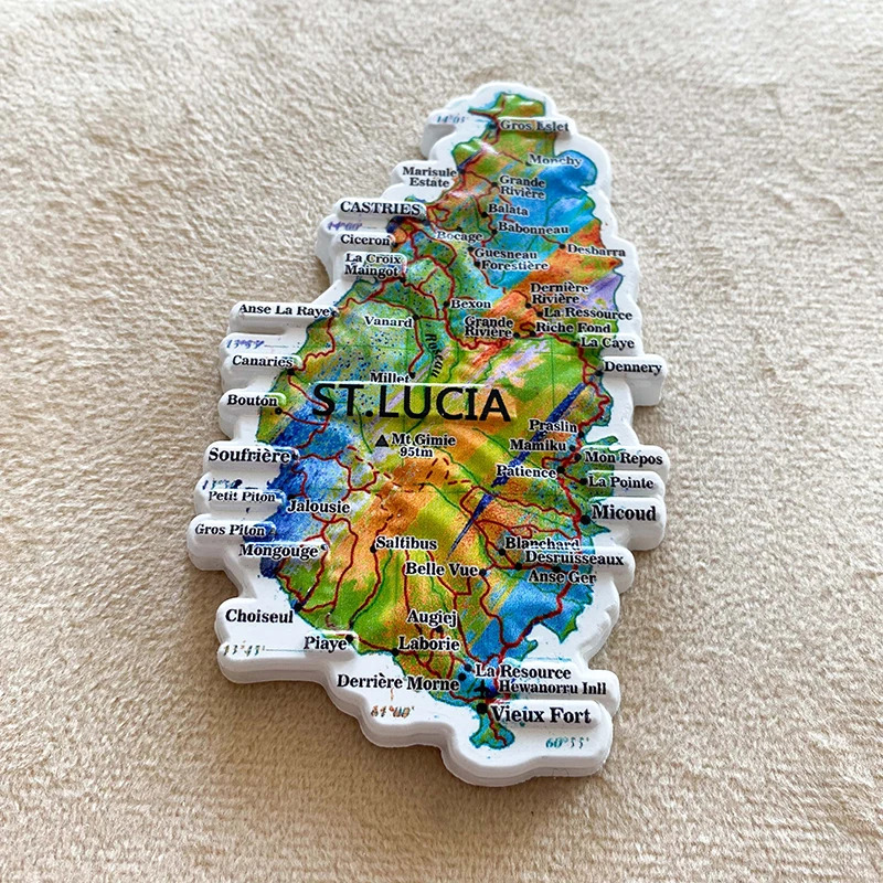 1 adet, Saint Lucia seyahat he - Art Craft Magnet incelemesi ve fiyatı