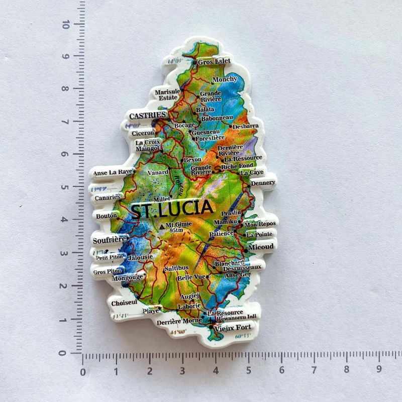 1 adet, Saint Lucia seyahat he - Art Craft Magnet incelemesi ve fiyatı