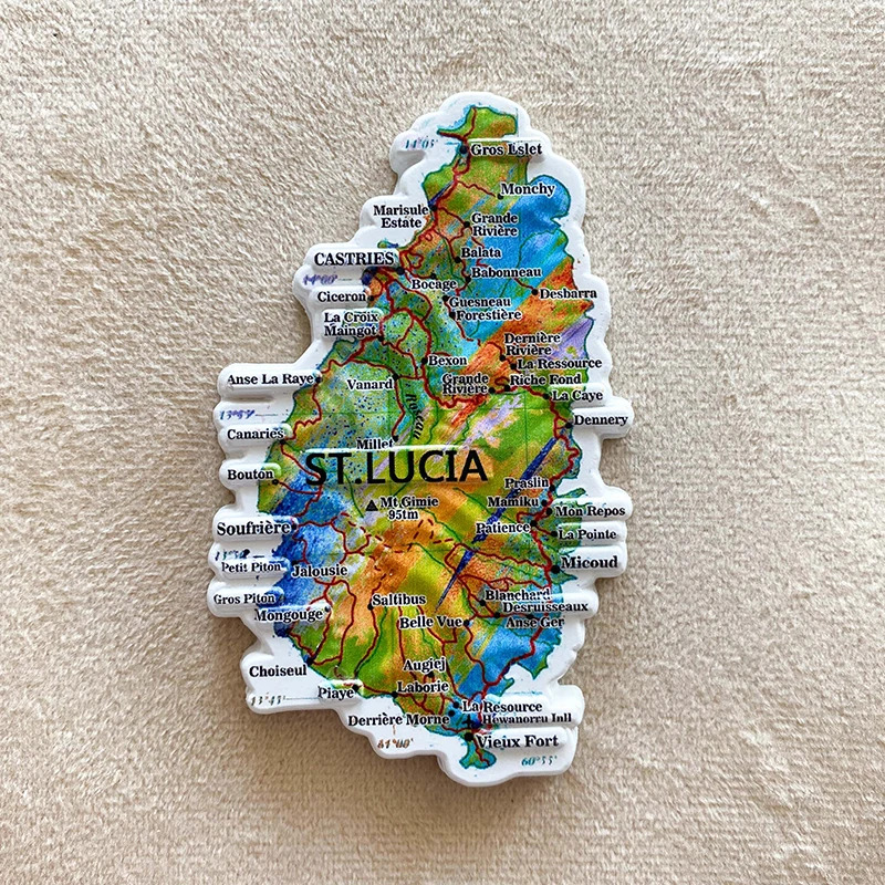 1 adet, Saint Lucia seyahat he - Art Craft Magnet incelemesi ve fiyatı
