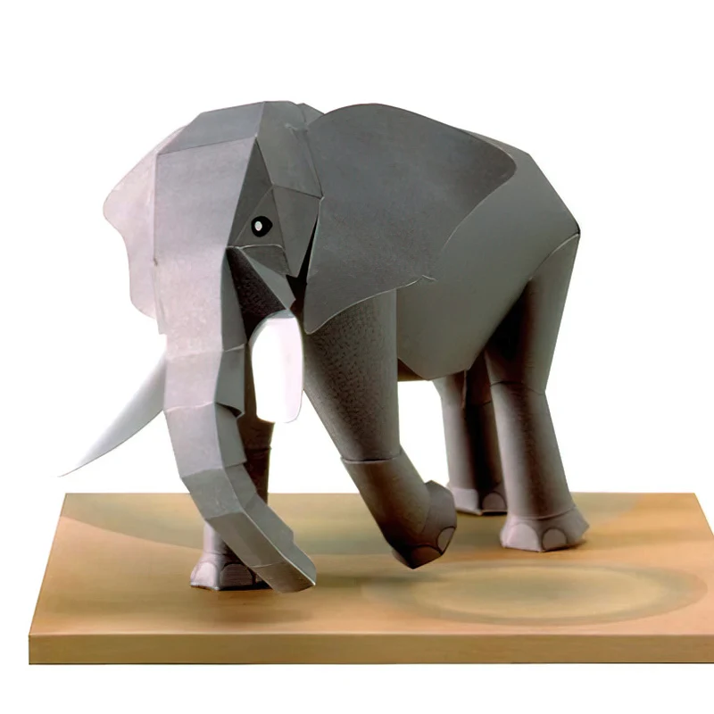 Afrika Fil Origami Sanat Mini  - Art Craft With Cardboard incelemesi ve fiyatı