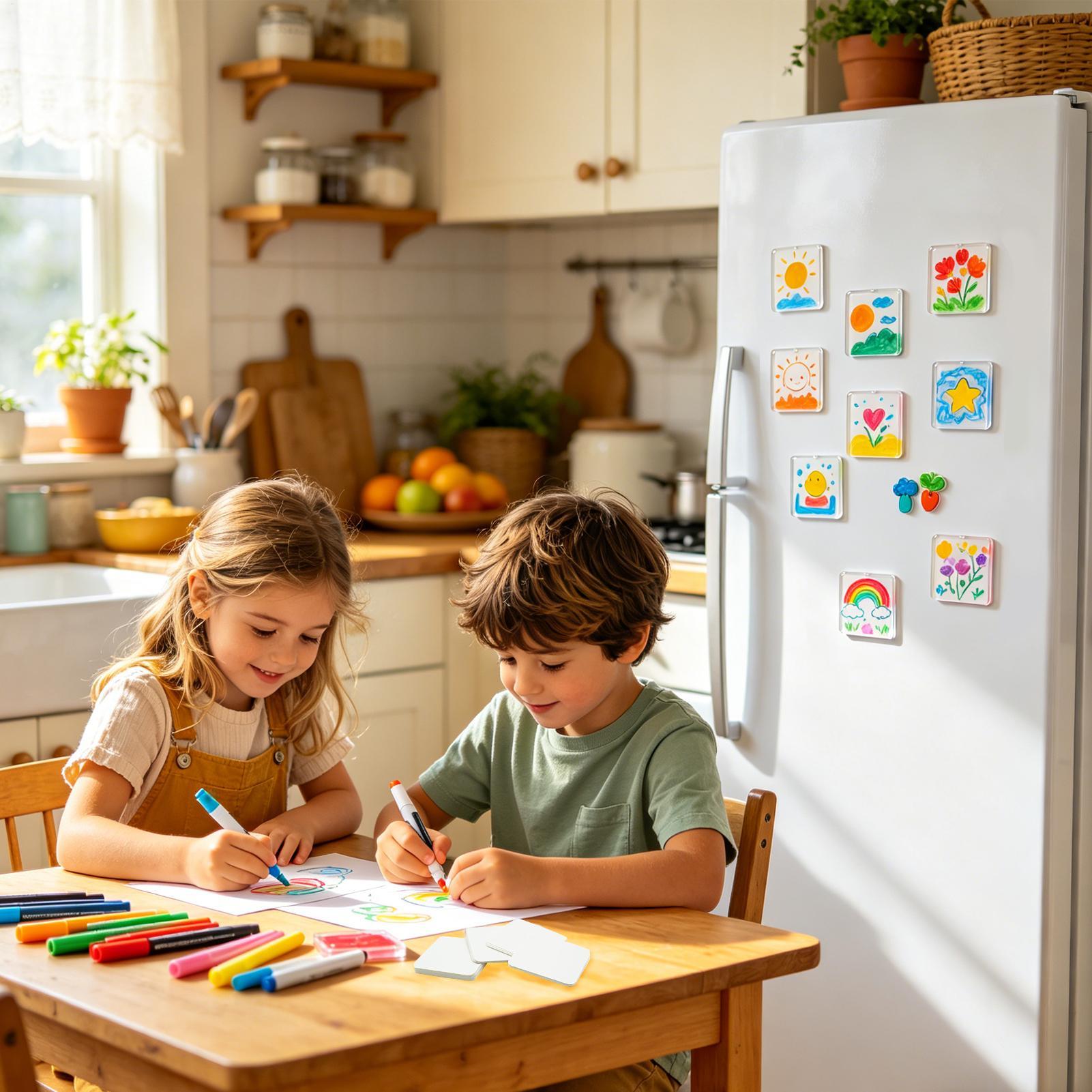 Kare Akrilik DIY Buzdolabı Mık - Art Craft Magnet incelemesi ve fiyatı