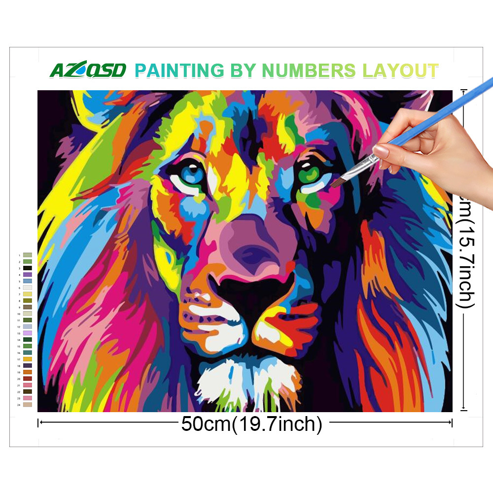 AZQSD Yetişkin Boya By Numbers - Art Craft Lion incelemesi ve fiyatı