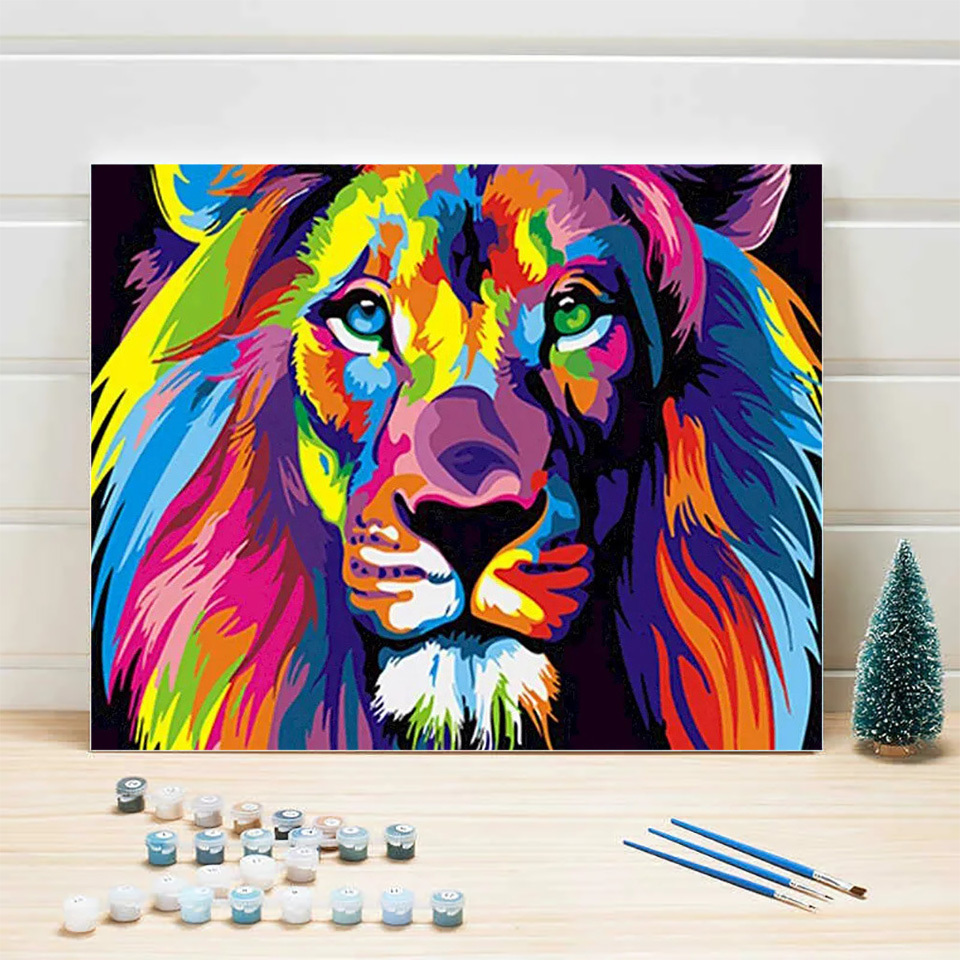 AZQSD Yetişkin Boya By Numbers - Art Craft Lion incelemesi ve fiyatı