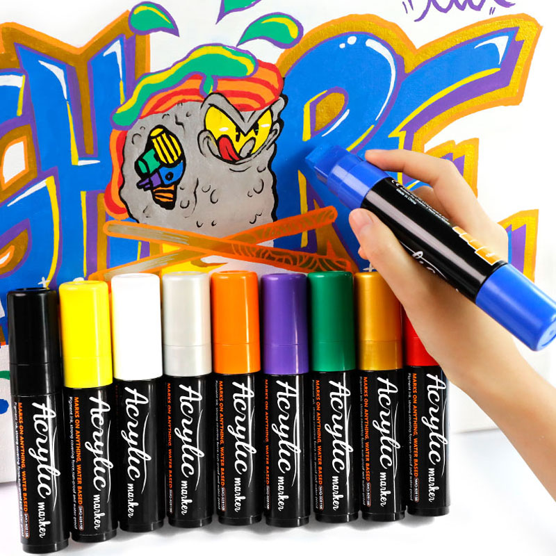 10 Renk/set 15mm Jumbo Kalıcı  - Art Craft Jumbo incelemesi ve fiyatı