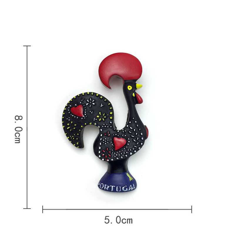 3D Portekiz Gallic Rooster Man - Art Craft Magnet incelemesi ve fiyatı