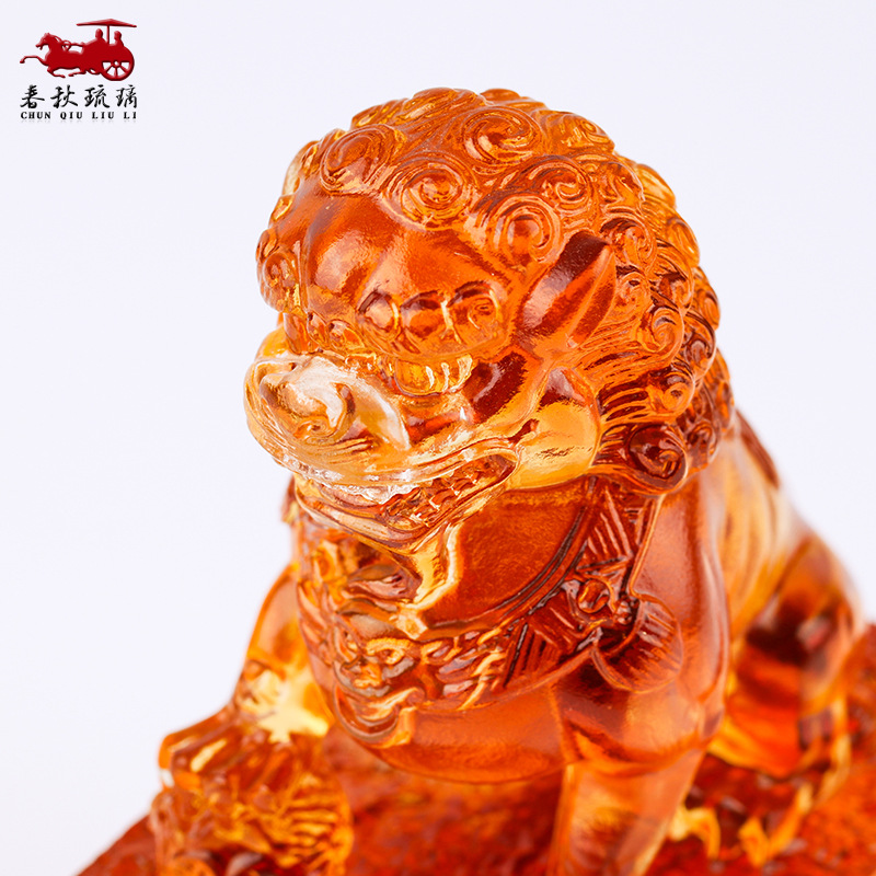 Renkli sır aslan mühür süs çal - Art Craft Lion incelemesi ve fiyatı
