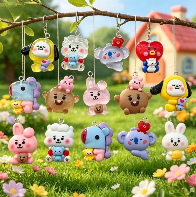7 adet BT21 Reçine Karikatür F - Art Craft Ideas incelemesi ve fiyatı