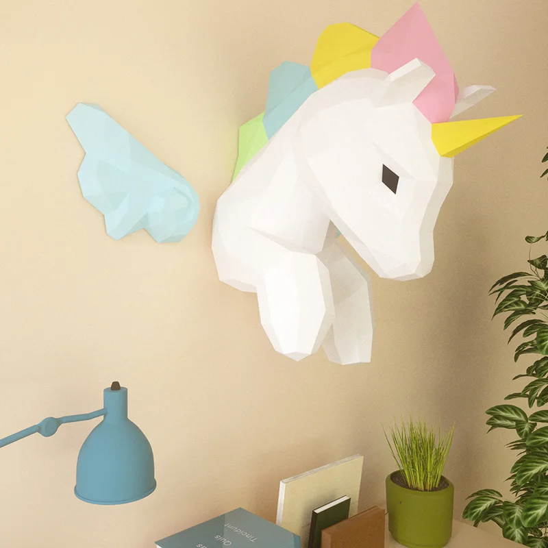 Gökkuşağı ünikorn Hayvan Duvar - Art Craft With Cardboard incelemesi ve fiyatı