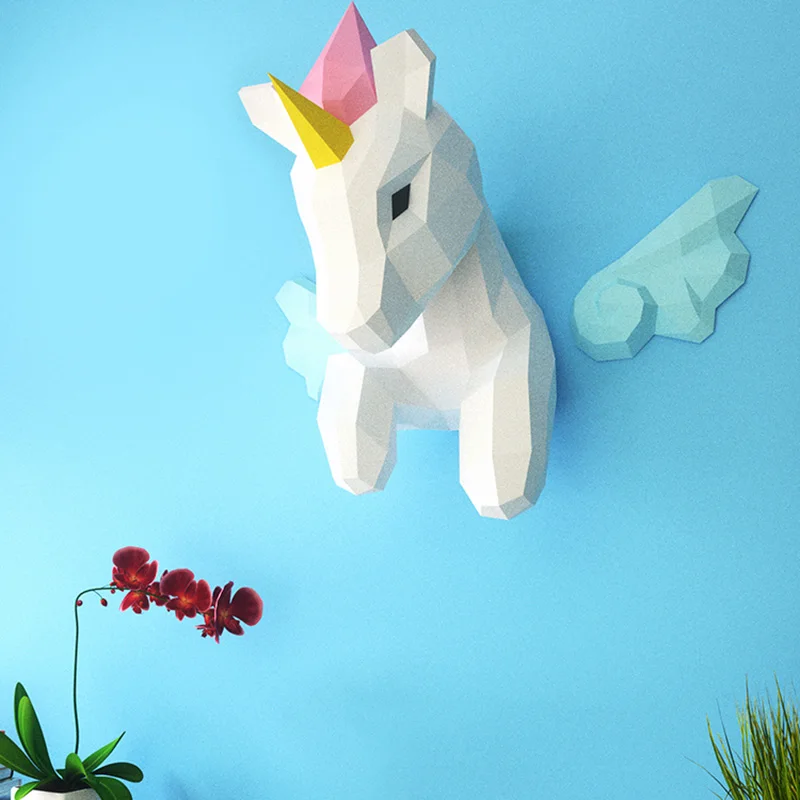 Gökkuşağı ünikorn Hayvan Duvar - Art Craft With Cardboard incelemesi ve fiyatı