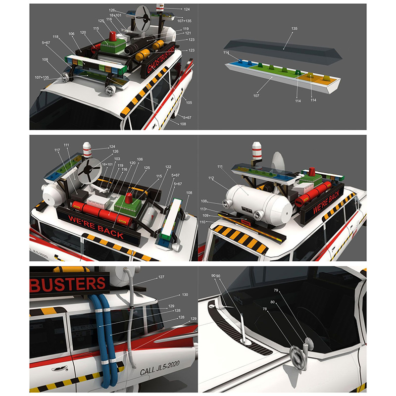 Ghostbusters araba Ecto-1A 1:2 - Art Craft With Cardboard incelemesi ve fiyatı
