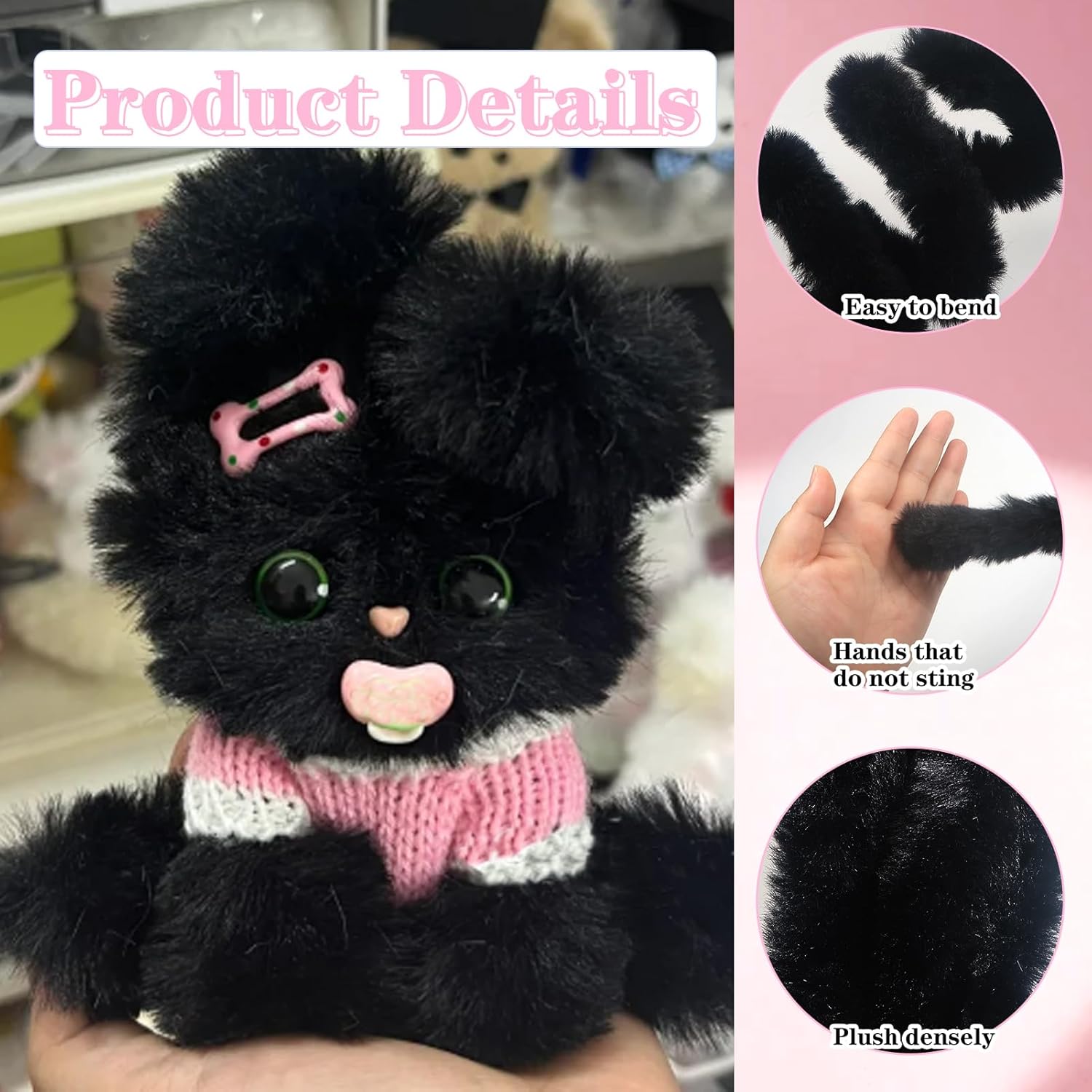 4 adet siyah boru temizleyicil - Art Craft Jumbo incelemesi ve fiyatı