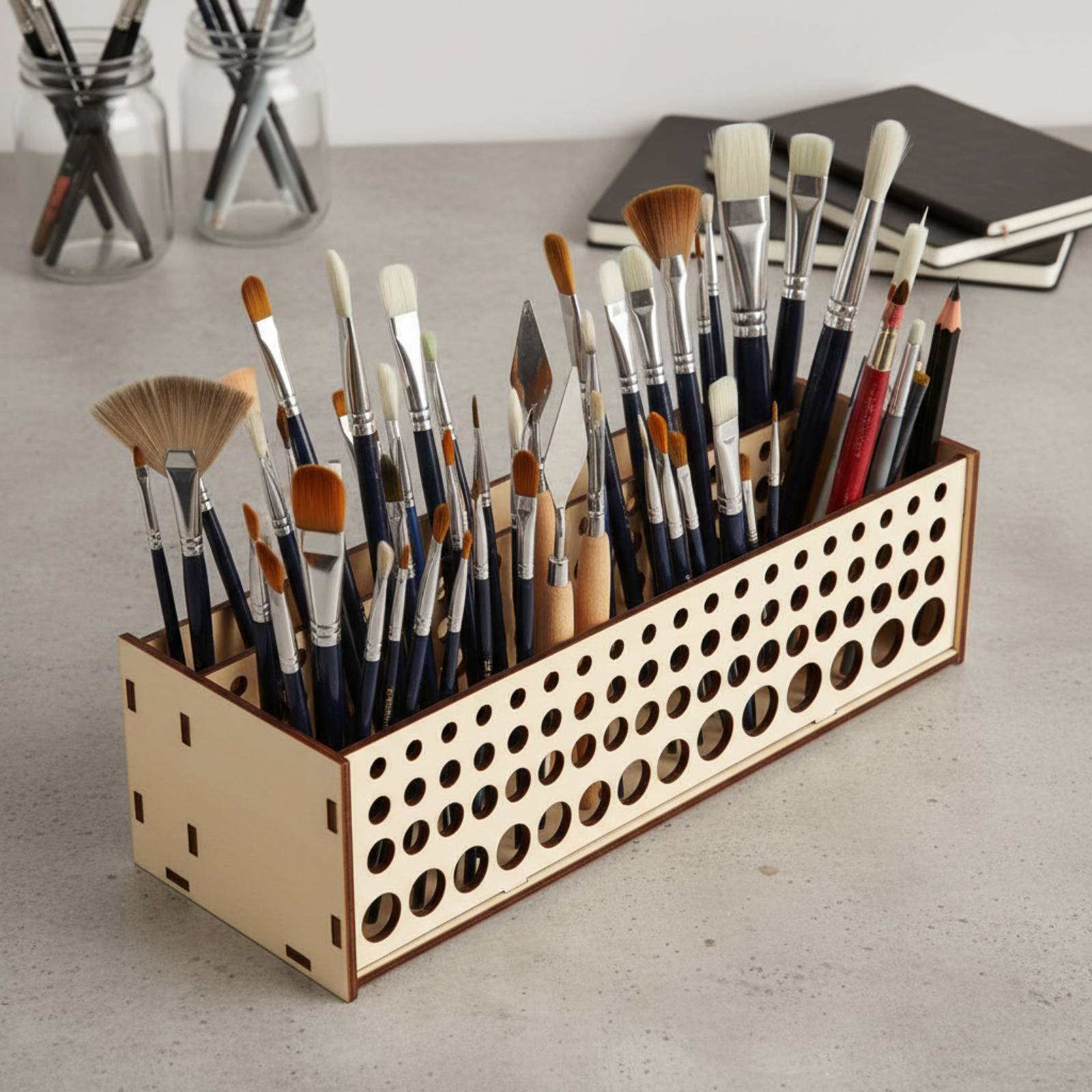 Boya Fırçası Rafı 67 Delikli A - Art And Craft Studio incelemesi ve fiyatı