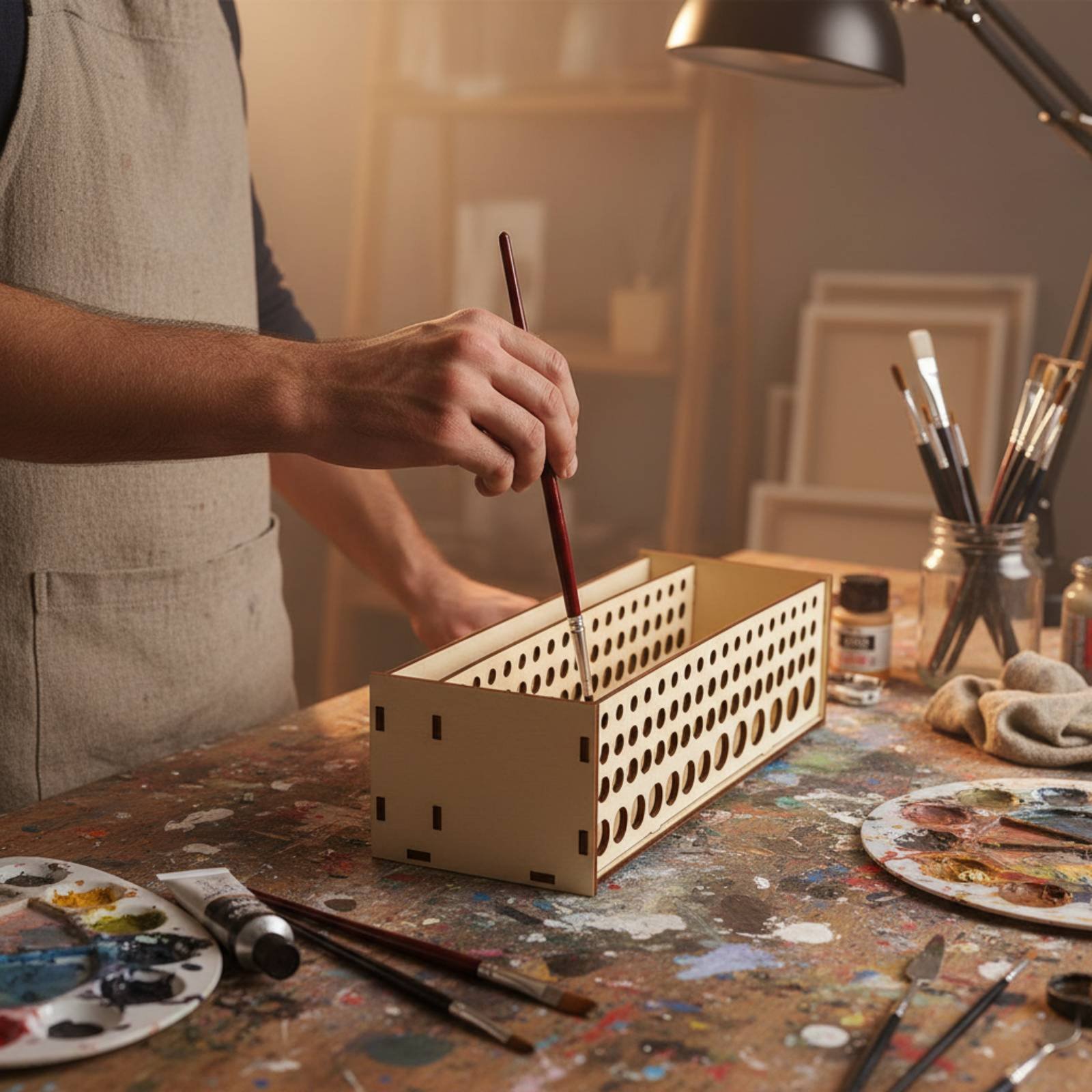 Boya Fırçası Rafı 67 Delikli A - Art And Craft Studio incelemesi ve fiyatı