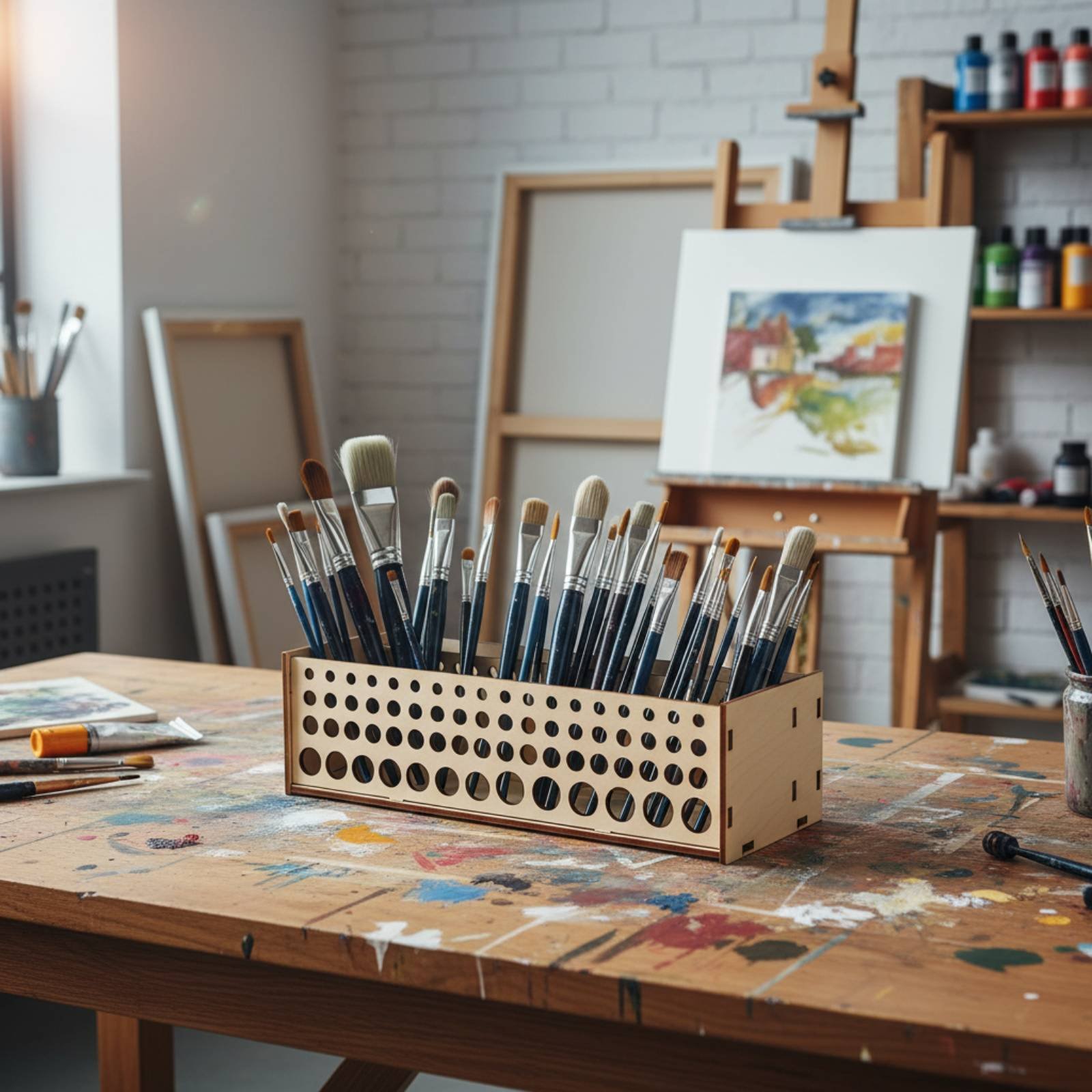 Boya Fırçası Rafı 67 Delikli A - Art And Craft Studio incelemesi ve fiyatı